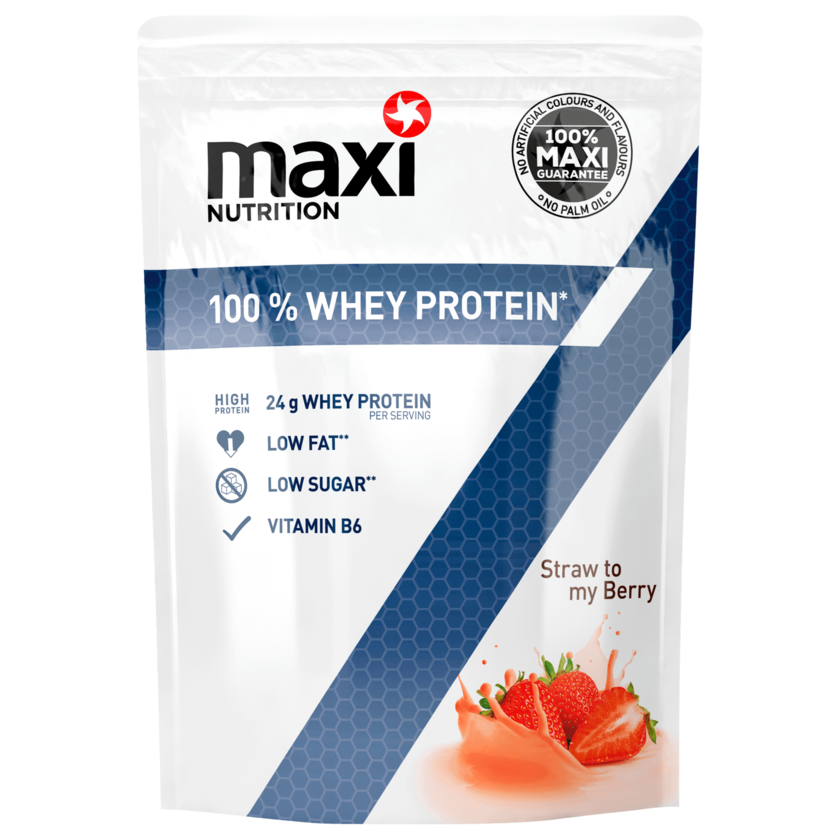 Maxi Nutrition 100% Whey Protein Pulver Strawberry 390g